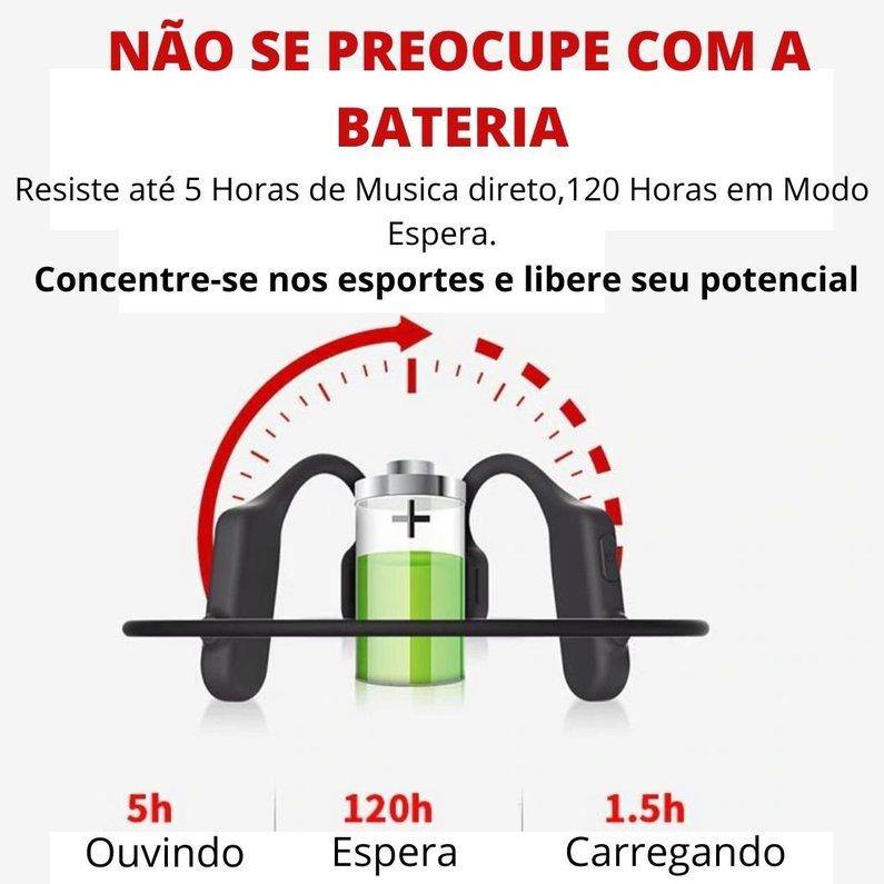 FONE BIG YUMMI® 2.0 (condução óssea) - Sem Fio Bluetooth🎧