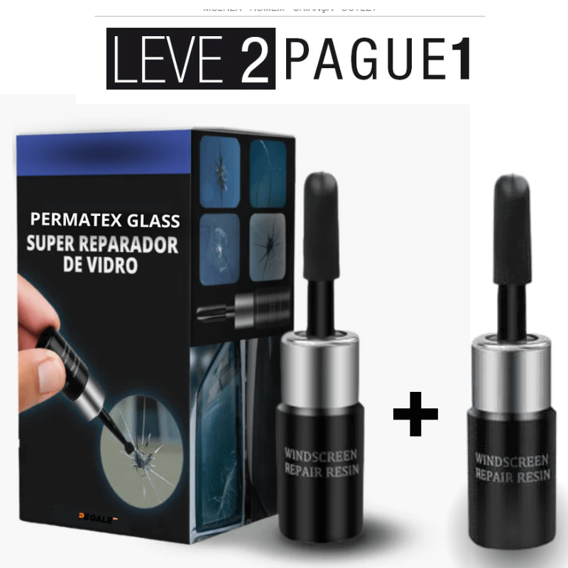 Permatex Glass - Kit Profesional de Reparación de Vidrios - LIGERO 02 Pay 01