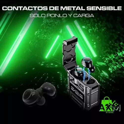 AUDIFONOS INALAMBRICOS M25 GAMER + POWER BANK