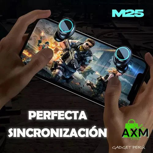 AUDIFONOS INALAMBRICOS M25 GAMER + POWER BANK