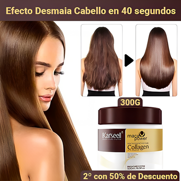 Mascarilla Capilar De Colageno Karseell Colágeno - 300g [Hidratación, Controla el Frizz, Alinea y Alisa]