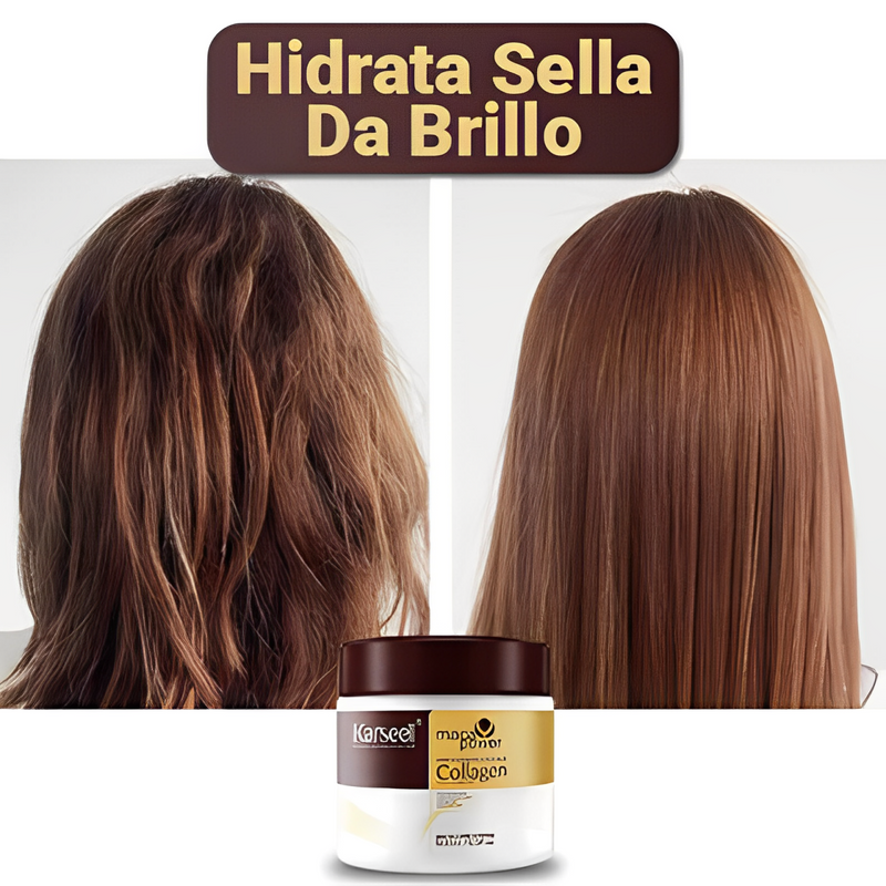 Mascarilla Capilar De Colageno Karseell Colágeno - 300g [Hidratación, Controla el Frizz, Alinea y Alisa]